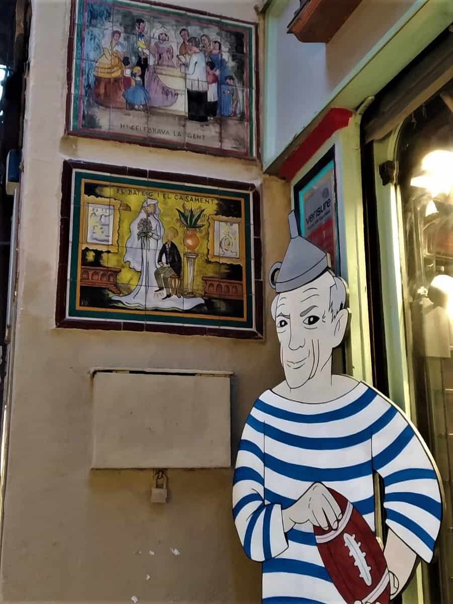 Picasso es uno de los máximos protagonistas en el carrer Petritxol