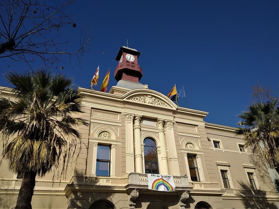 El ayuntamiento de Sant Martí es hoy sede del distrito